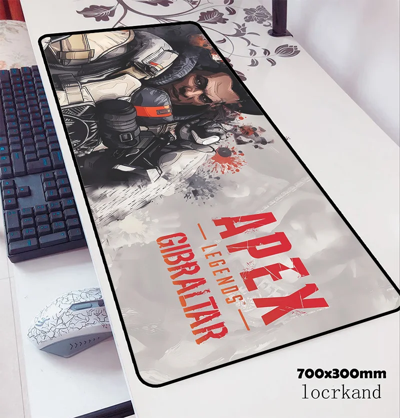 Apex legend коврик для мыши 700x300x3 мм милый компьютерный геймпад pc gamer игровой