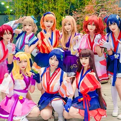 2018 горячие аниме Aqours lovelive солнце все члены прыжки Сердце Лолита платье Косплэй костюм Бесплатная доставка Новый