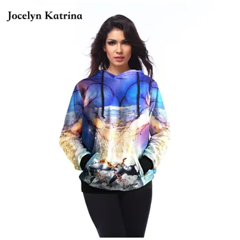 

Jocelyn Katrina New winter women's sports sweater hooded sweater Europe and the United States long-sleeved sweatshirt