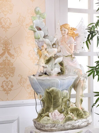 

water fountain feng shui ornaments creative home decorations living room opening gifts humidifier tank does not contain a base