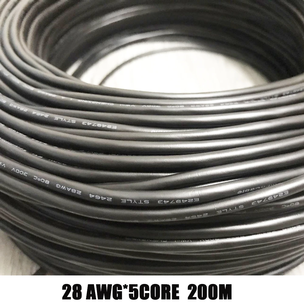 10 метровый контрольный сигнальный кабель od4 2 мм UL2464 28 AWG 6 жильный для USB мыши