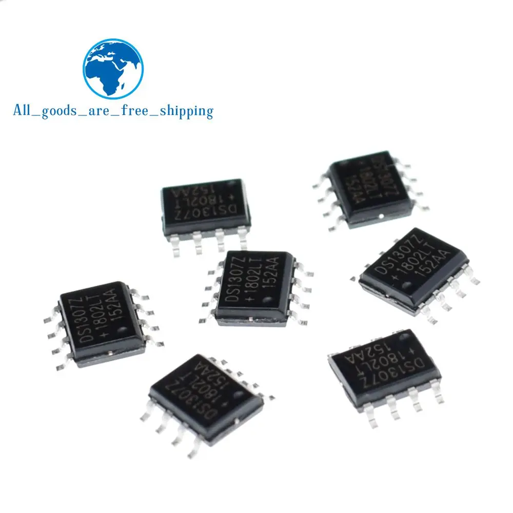 5PCS DS1307 DS1307N DIP-8 RTC SERIAL 512K I2C Real-Time Clock  IC 