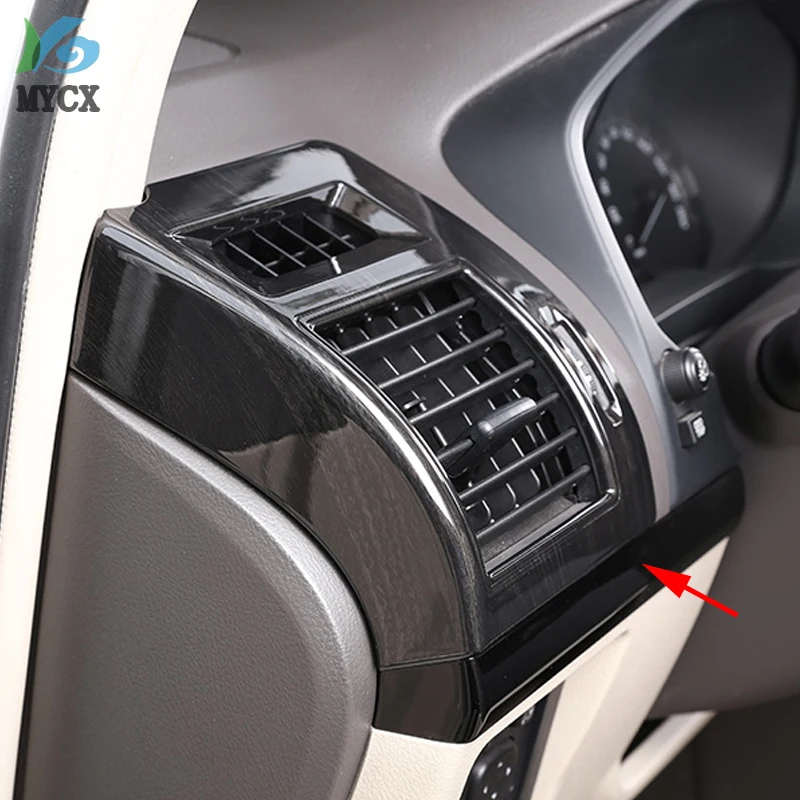 2 шт. отделка рамы для кондиционера из черного дерева ABS Sid Toyota Land Cruiser Prado FJ150 150 2018