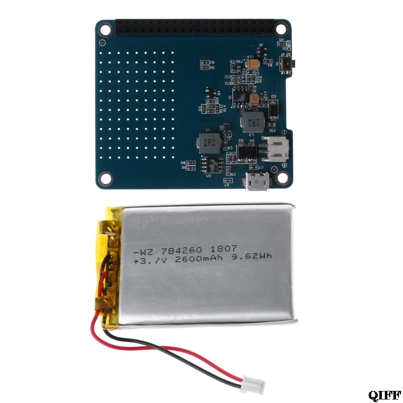 

Drop Ship&Wholesale UPS HAT Board Module 2500mAh Lithium Battery For Raspberry Pi 3 Model B/Pi 2B/B+/A+ APR28
