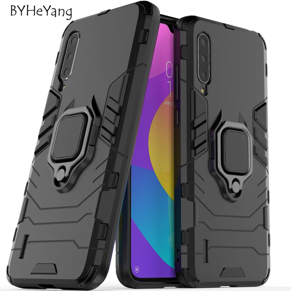 

For Capa Xiaomi Mi A3 Case Car Holder Magnetic Suction Ring Bracket Armor Cover For Xiomi Mi A3 Lite Case MiA3 Mi A3Lite Cover