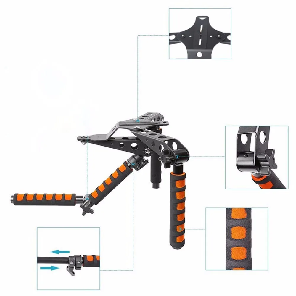 Новый портативный DSLR Rig фильм Комплект наплечное крепление видео фото студия