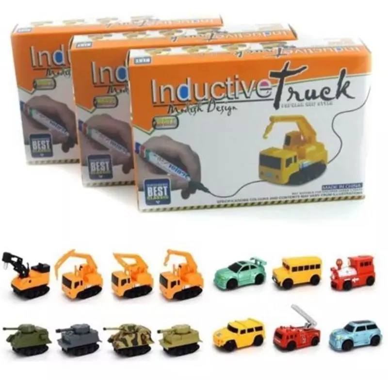 Детские игрушки инженерные дети грузовик Индуктивный автомобиль интеллект мини-ручка волшебной железной дороги развития транспортных средств игрушки