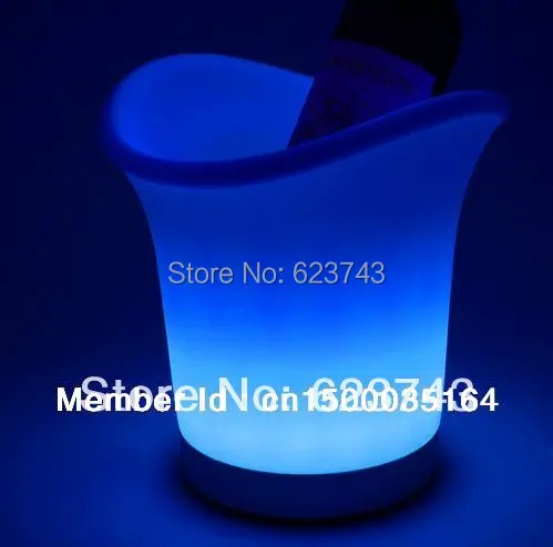 New glowing Multi Color LED Ice Bucket! Magic barware stools! Remote controll color changing led ice bucket beer bucket SL-LIC01