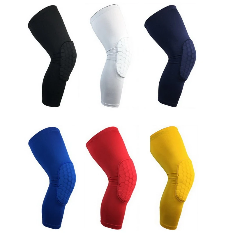 Hex Honeycomb Knee Pad For Basketball Volleyball Sports Support Brace Knee Protector Patella Men Women Leg Sleeve Kneepad 1PCS