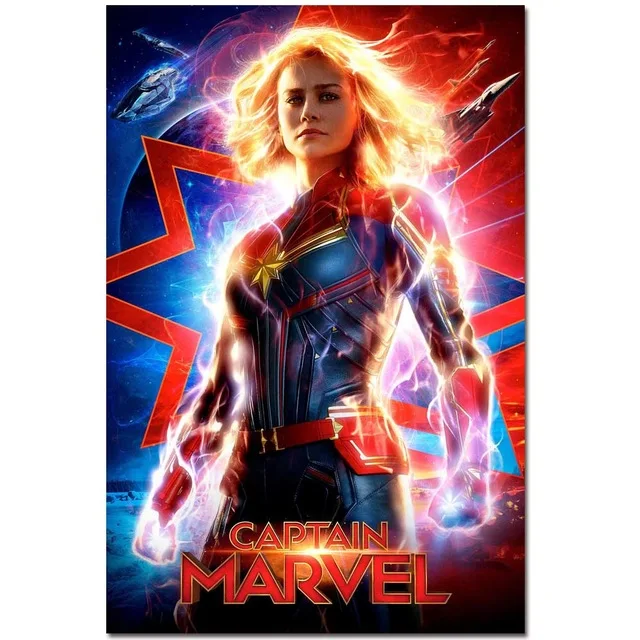 

3D Square/Round Drill,5D DIY Diamond Painting "Super Hero:Captain Marvel" Diamond Embroidery Cross Stitch Rhinestone Decorate