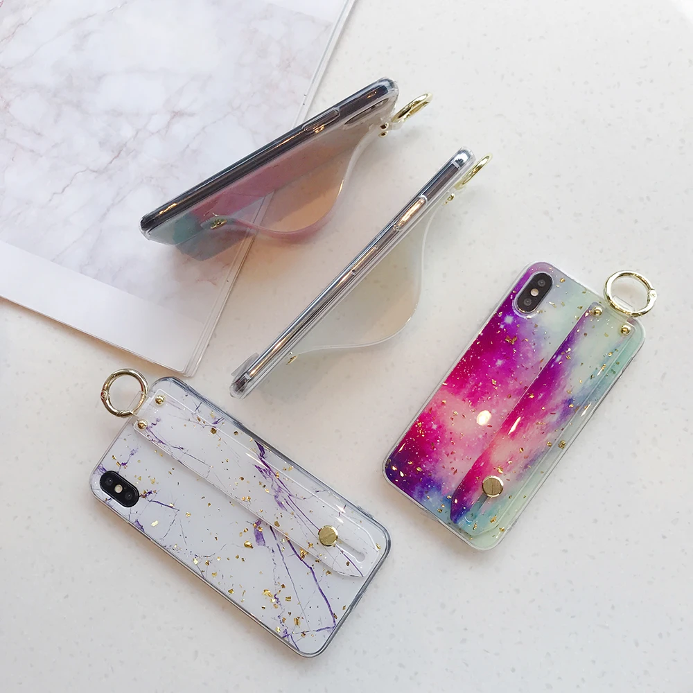 Case For iPhone X Xr Xs Max Cover Glitter Powder Marble  (17)