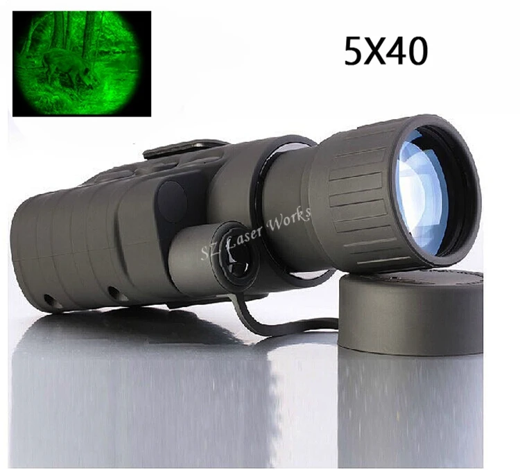 Gen1 multifunctional night vision 5 times monocular infrared night vision goggles telescope for hunting scope free shipping