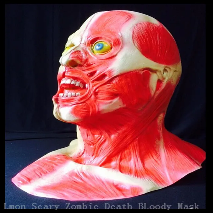 

Halloween Party Cosplay Zombie Horror Mask Horror Demons Head Devour Monster Mask Scary Adults Latex Bloody Mask Free Shipping