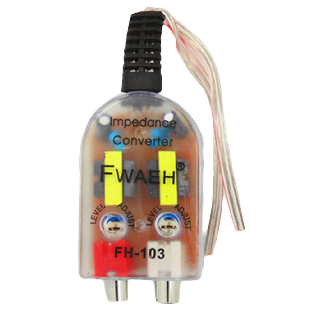 

Car Stero Radio Speaker High To Low RCA Line Audio Impedance Converter