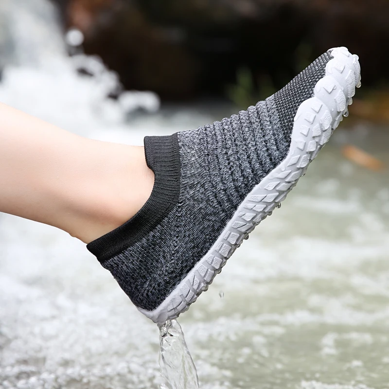 الصيف أحذية ماء الرجال امرأة نعال شاطئ المنبع بيرفوت البحر الشاطئ الأحذية زوجين أكوا سباحة الجوارب الخوض الصنادل