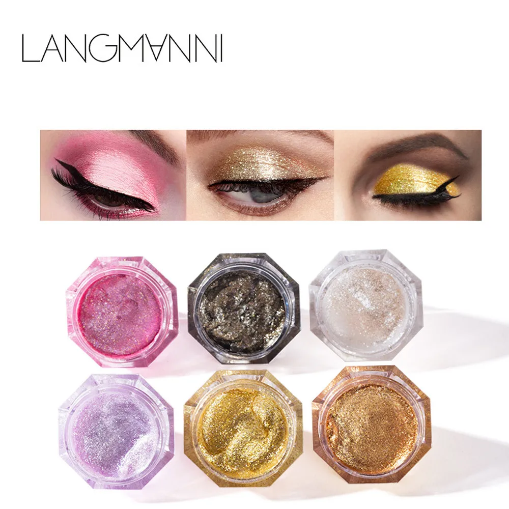 

Women 1PC Glitter Eyeshadow Powder Diamond Lips Loose Eyes Highly Pigment Shimmering Metallic Cosmetic Professional