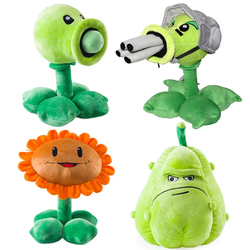 1 шт. 30 см Плюшевые игрушки Plants Zombies Pea Shooter Sunflower Squash мягкие плюшевые для отдыха