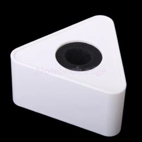 

ABS material triangle interview microphones microphone sticker triangle white box