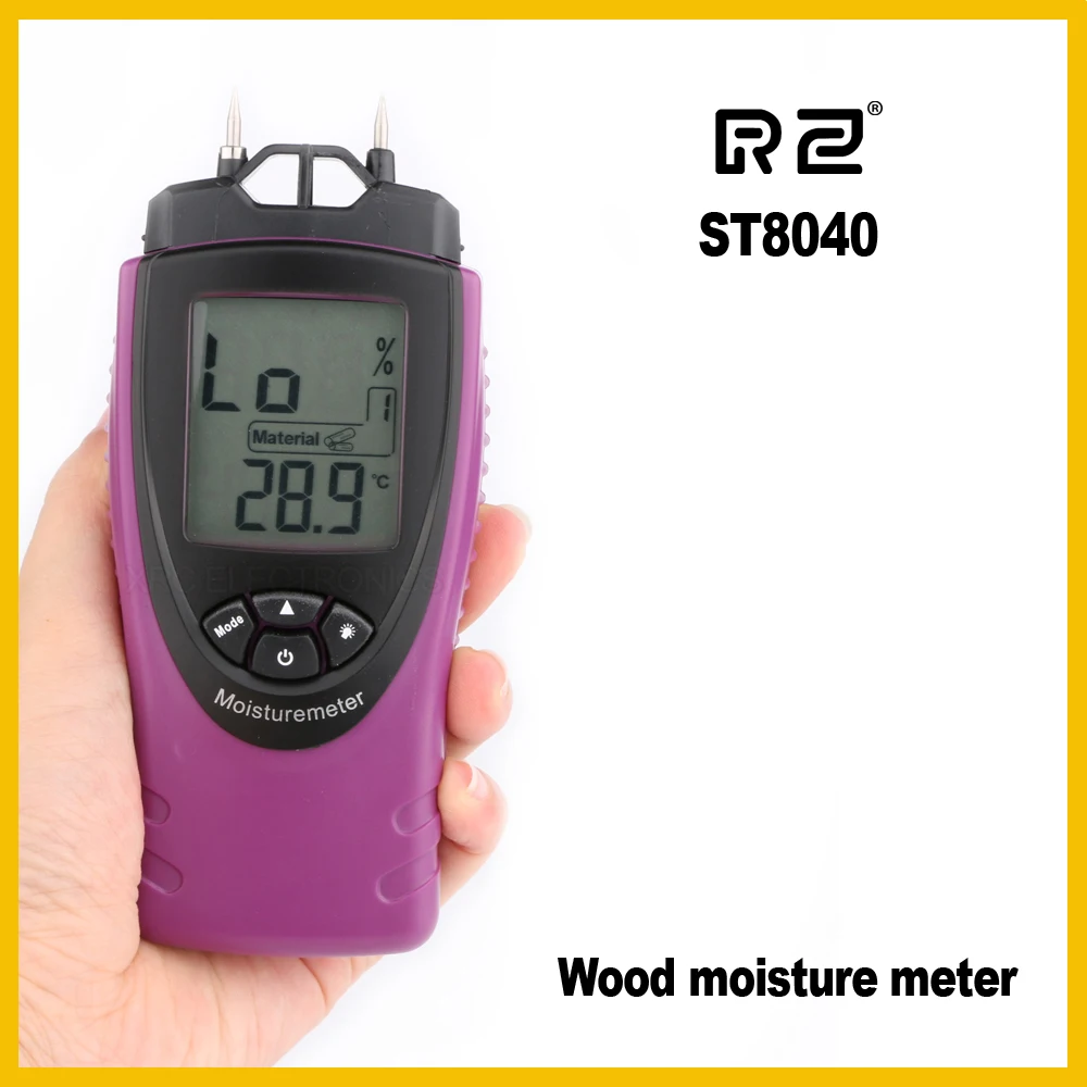 RZ ST8040 Professional Wood Moisture Meter Large LCD Display with