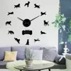 Belgian Shepherd Large Frameless Wall Clock Mechelse Shepherd Home Decor Malinois Wall Watch Chien de Berger Belge DIY Big Clock 5