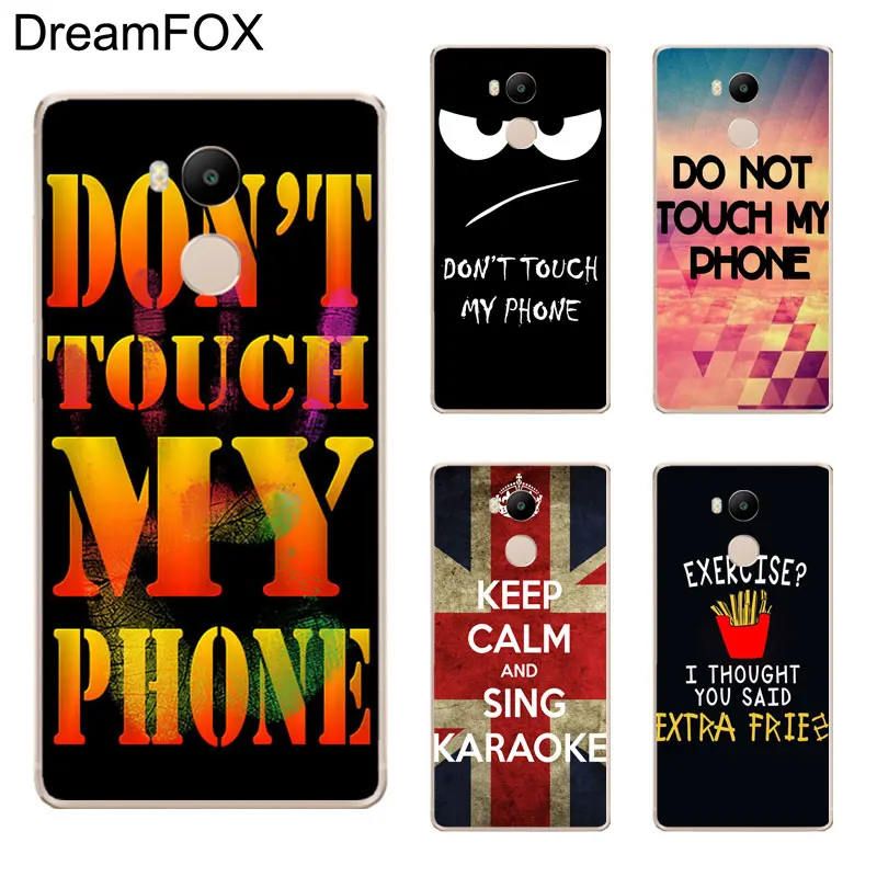 DREAMFOX K066 Donot Touch My Phone Soft TPU Silicone Case Cover For Xiaomi Redmi Note 3 4 5 Plus 3S 4A 4X 5A Pro Global |