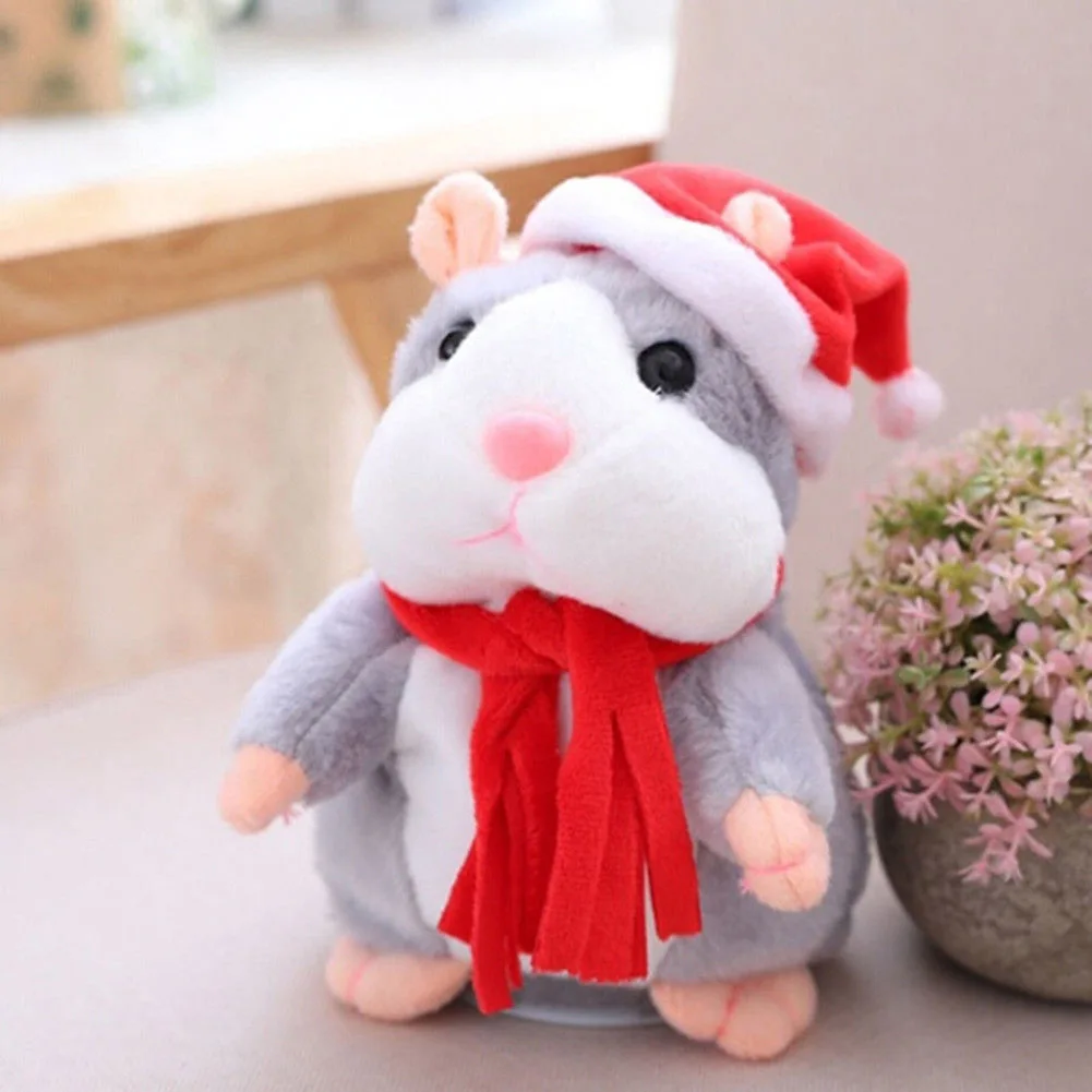 

Cheeky Hamster Electric Talking Walking Pet Christmas Toy Speak Record Hamster Gift M09