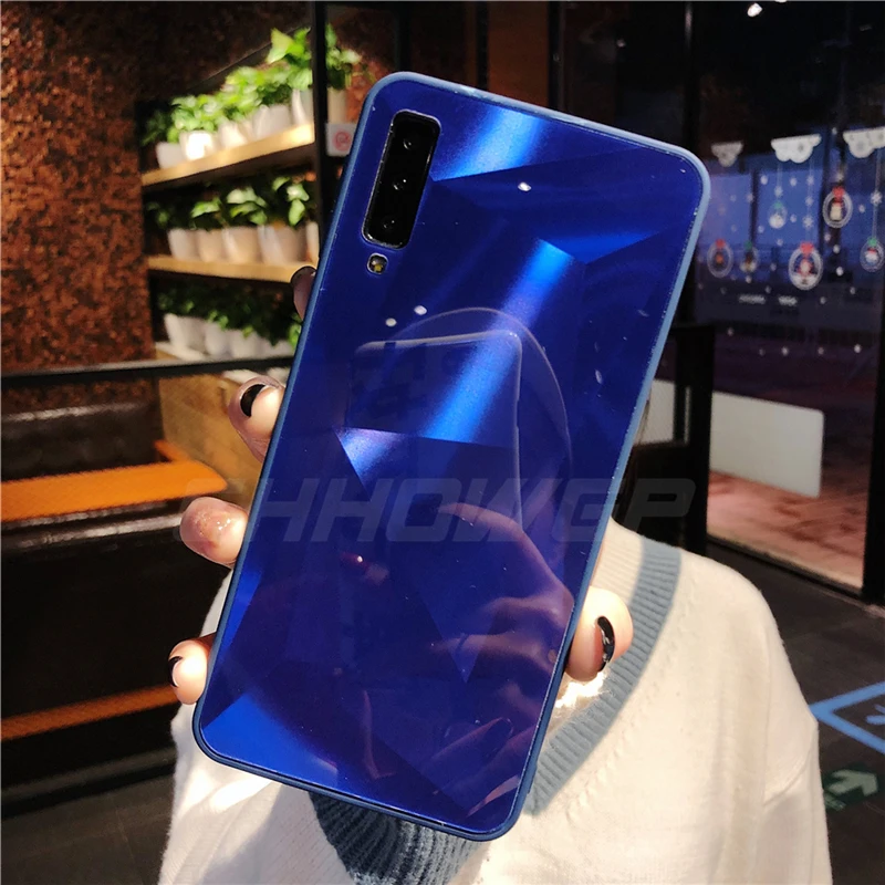 Зеркальный чехол из ТПУ с 3D бриллиантами для Samsung Galaxy A9 A7 2018 A6 A8 plus A5 2017 чехлы A920F A750F