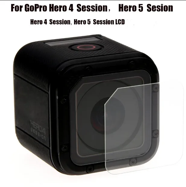 Закаленное Стекло ЖК-дисплей Экран протектор фильм + ткань для Gopro Hero 4 сеанса 5 Session Спорт действий Камера Go Pro аксессуары # F31