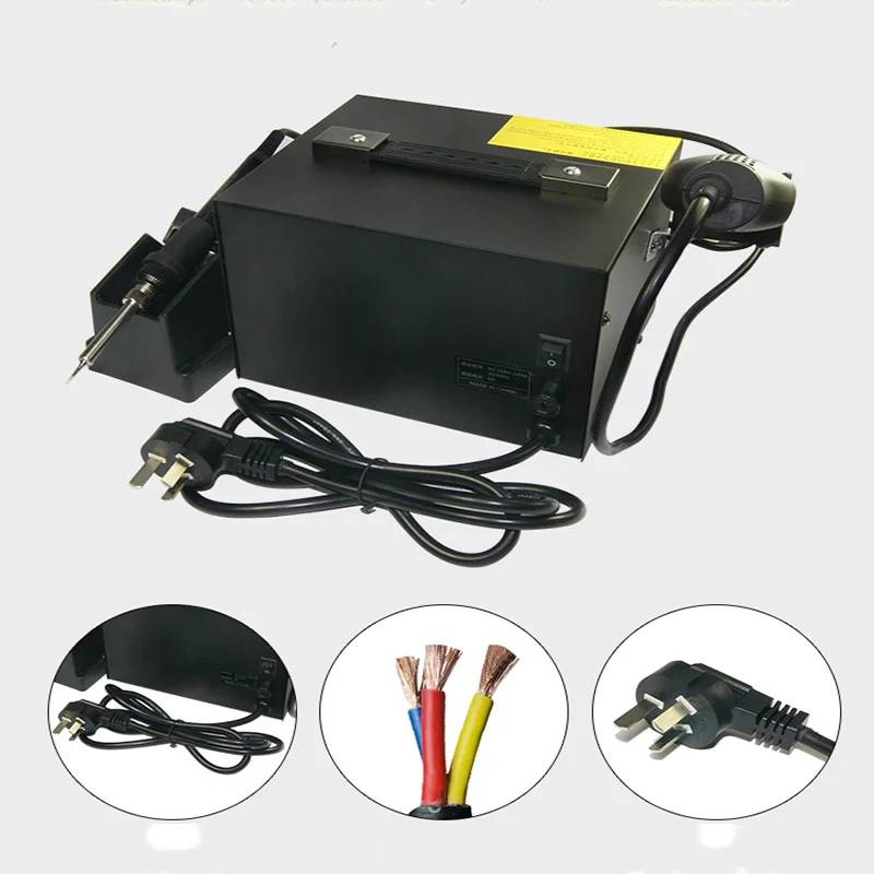 Станция для переделки горячим воздухом Saike 852D ++ 2 в 1 паяльная станция BGA с полкой