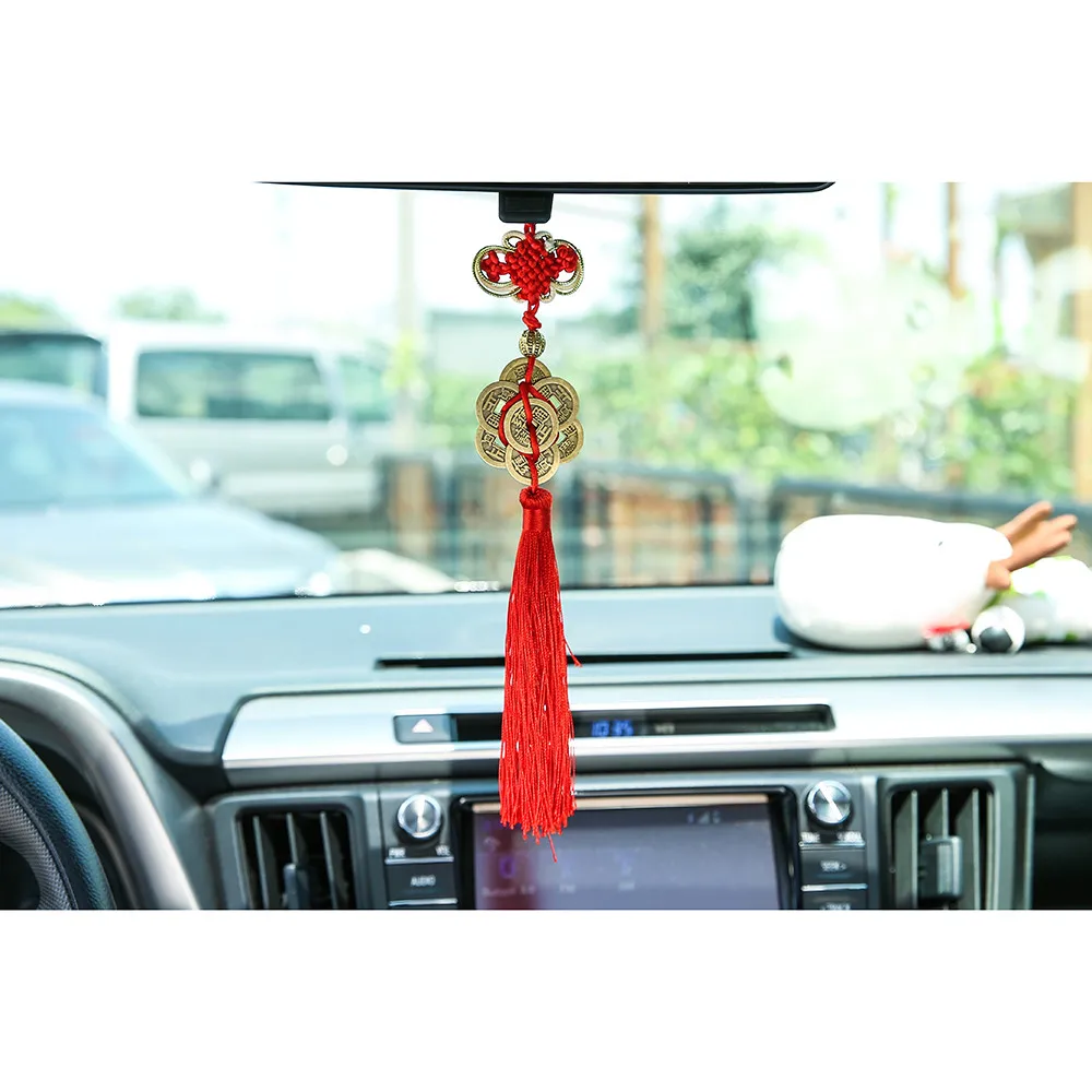 Ручной работы Медь китайский узел кисточкой кулон подарок украшения дома автомобиля HangingsHangings