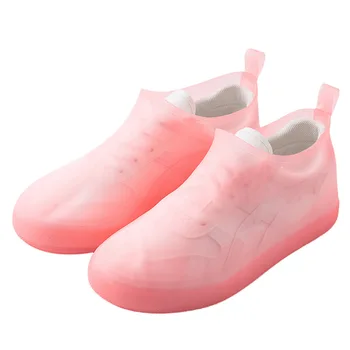 

Lizeruee Antiskid Wear-resistant Rain Boot Cover Colorful Flat Elastic Rainboot Collapsible Portable Waterproof Shoes Cover