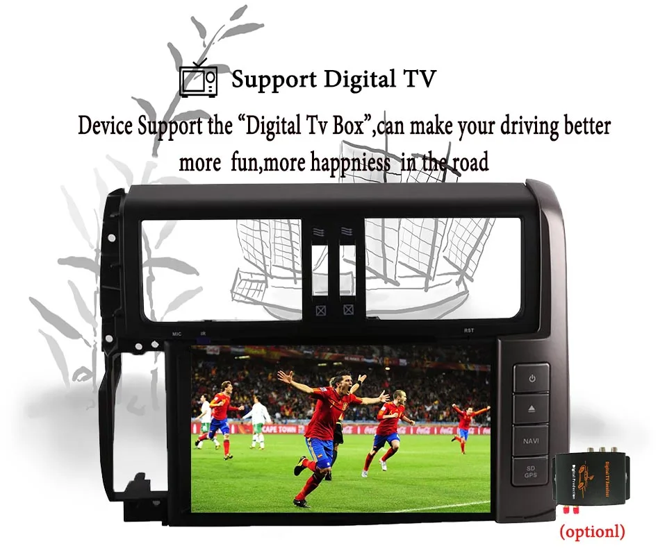8 &quotВосьмиядерный автомобильный Радио для Toyota Prado 150 2010 2013 Android 9 0 dvd плеер с 4G RAM 64G