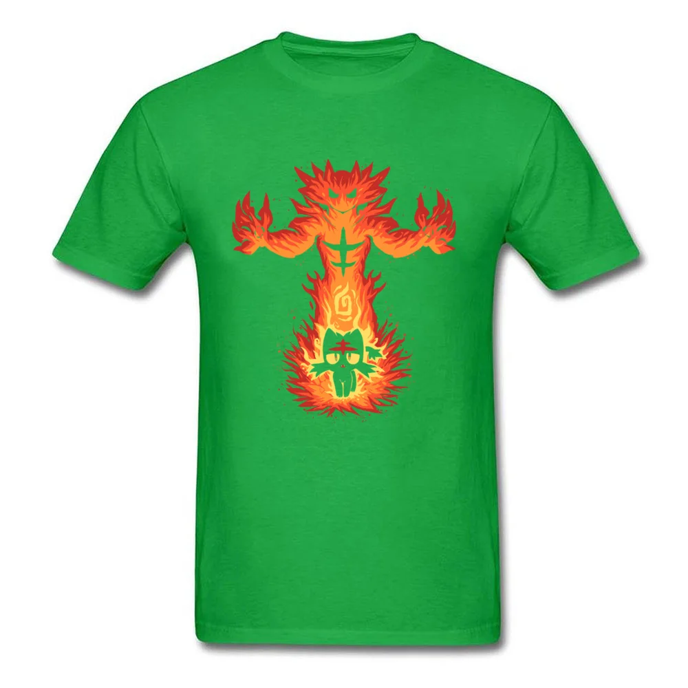 inner fire cat 11142 Casual Tees Short Sleeve for Men Pure Cotton Summer Fall Crew Neck T-Shirt Summer Tee-Shirt New Design inner fire cat 11142 green