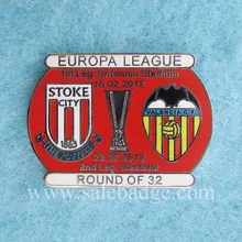 Пользовательские Футбол Европа Лига металлический значок Любой дизайн доступен нерегулярный рисунок