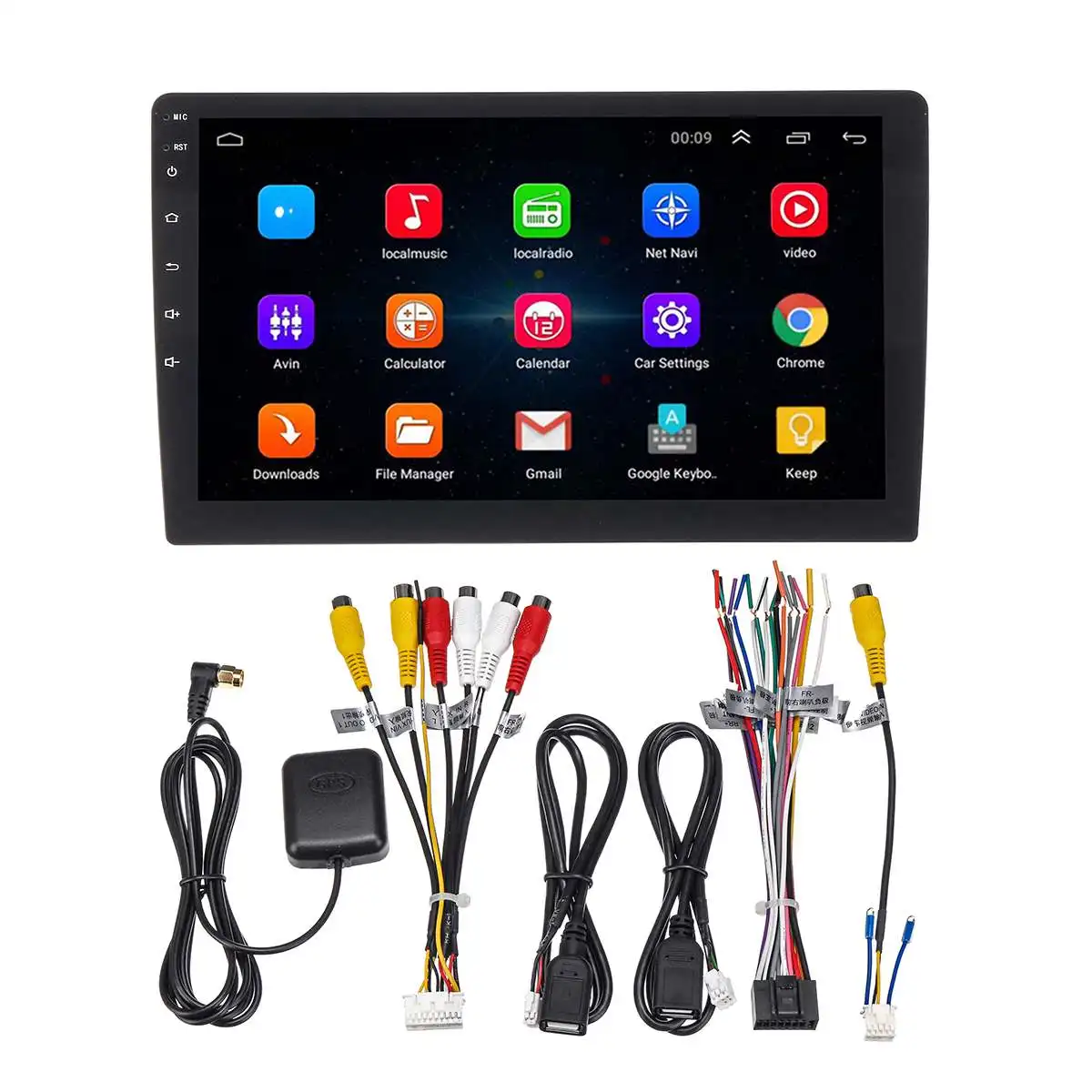 8 Core Android 8.1 Auto Radio-Player Multimedia 101 zoll 360 Grad Einstellbar Touchscreen Player Na