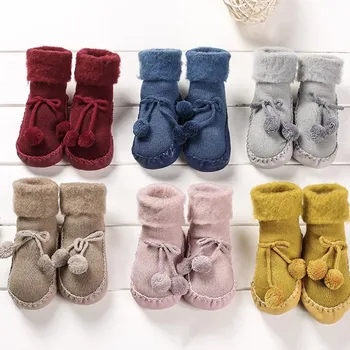 

Winter Baby Socks Boy Girl Socks Children Floor Socks Anti-Slip Baby Step Socks Chaussette Enfant Cotton Baby Leg Warmers 3-24M