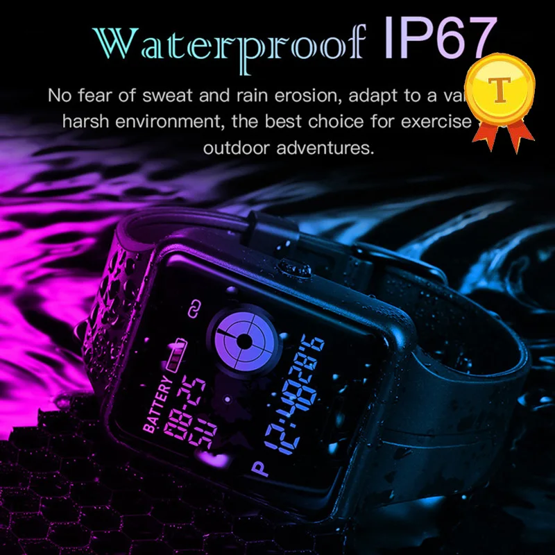 Женские и мужские спортивные Смарт часы с монитором сердечного ритма IP67