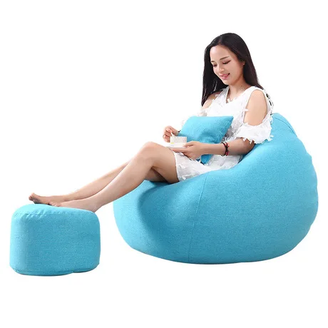 

Living Room Sofas beanbag Home Furniture lazy sofa folding portable sofa couch bean bag chair foot stool recliner puff Tatami
