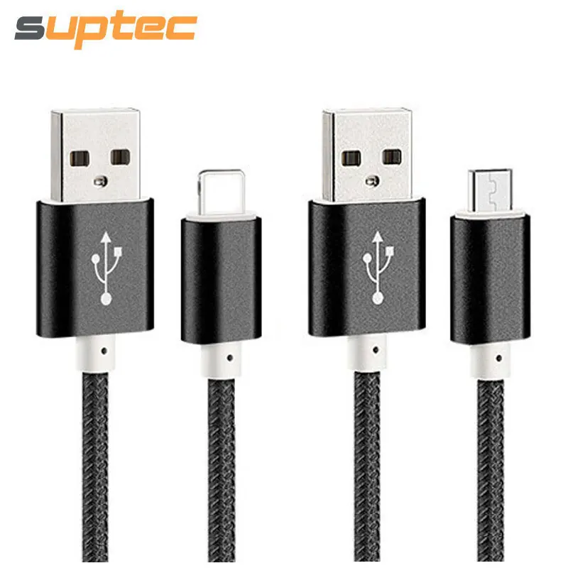 Suptec USB кабель для iphone 8 7 6 S Plus SE 5 Micro Зарядное устройство Samsung S7 s6 Xiaomi LG быстрой