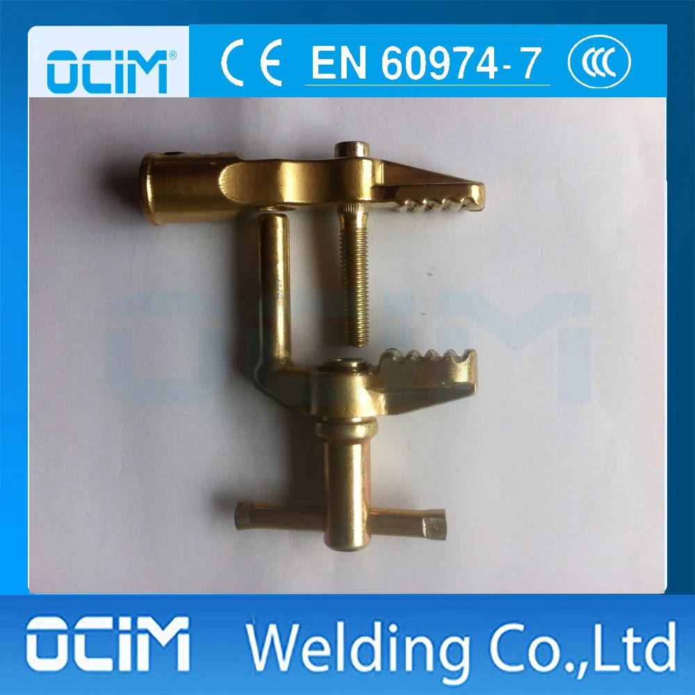 British Type Welding Earth Clamp With Bronze Upper and Lower Jaw