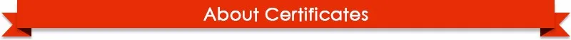 about certificates