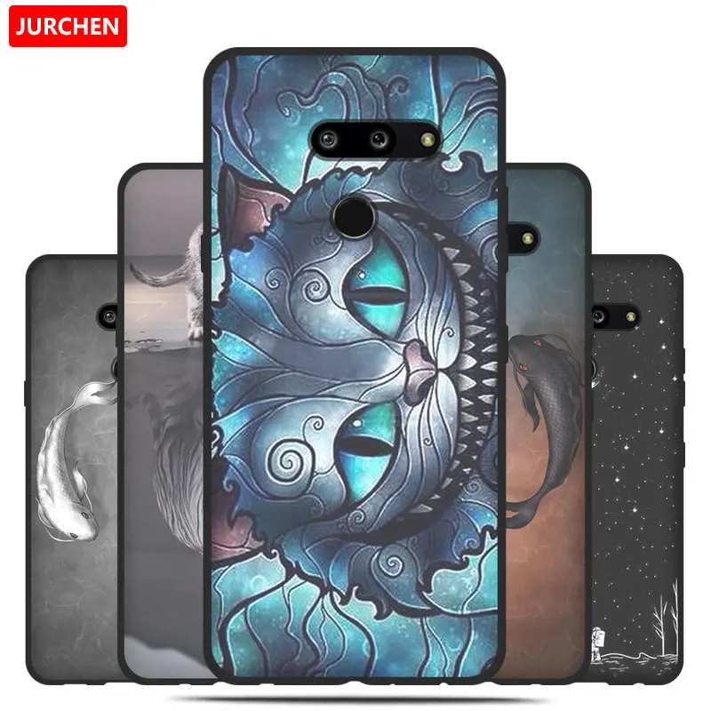 Чехол JURCHEN для LG G8s чехол ThinQ телефона с милым рисунком цветами силиконовый мягкий