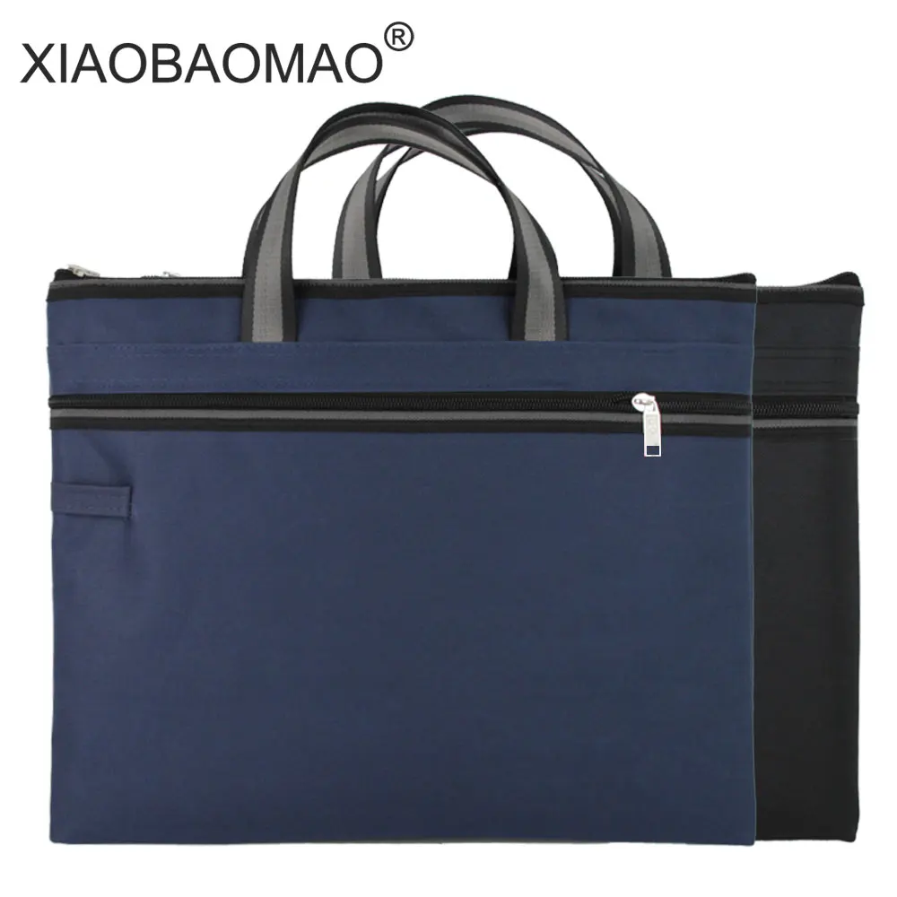 A4 Classic Business Document Bag waterproof zipper file bags Filing