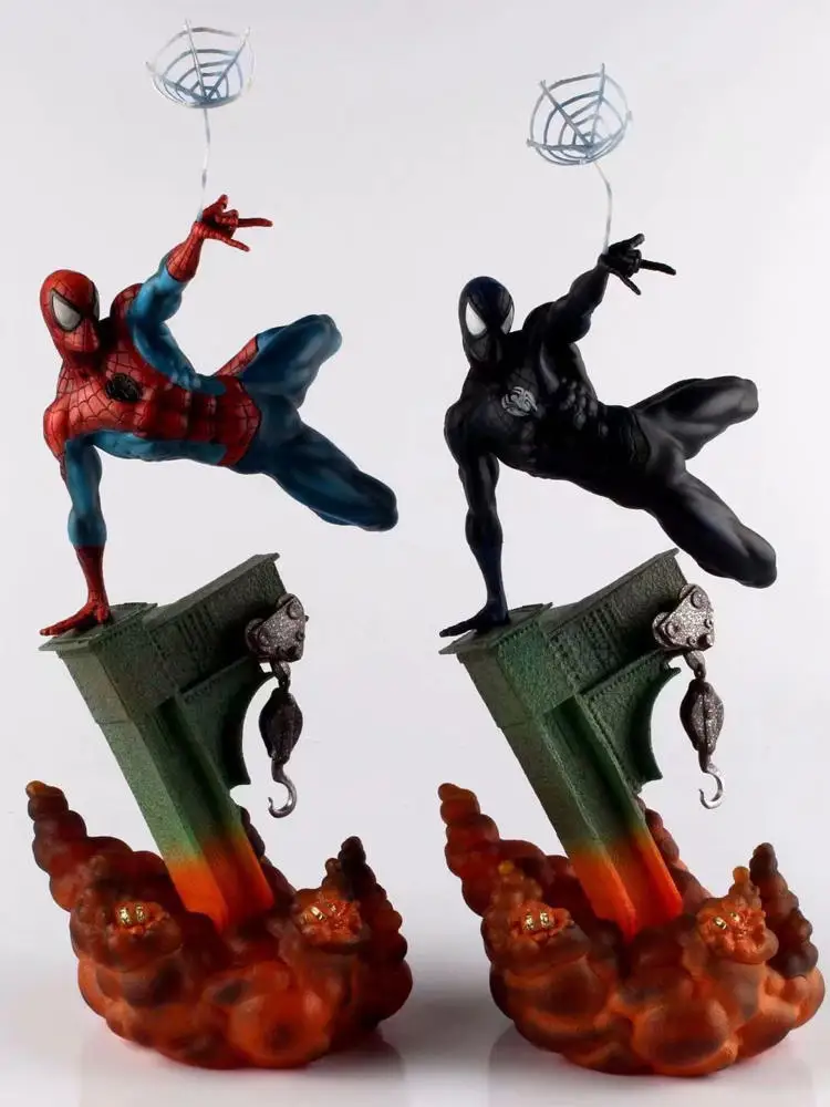 

28cm The Amazing Spider-Man Venom symbiont Action Figure Statue Model Toys Spider man PVC Anime Figure toy for Children Gifts