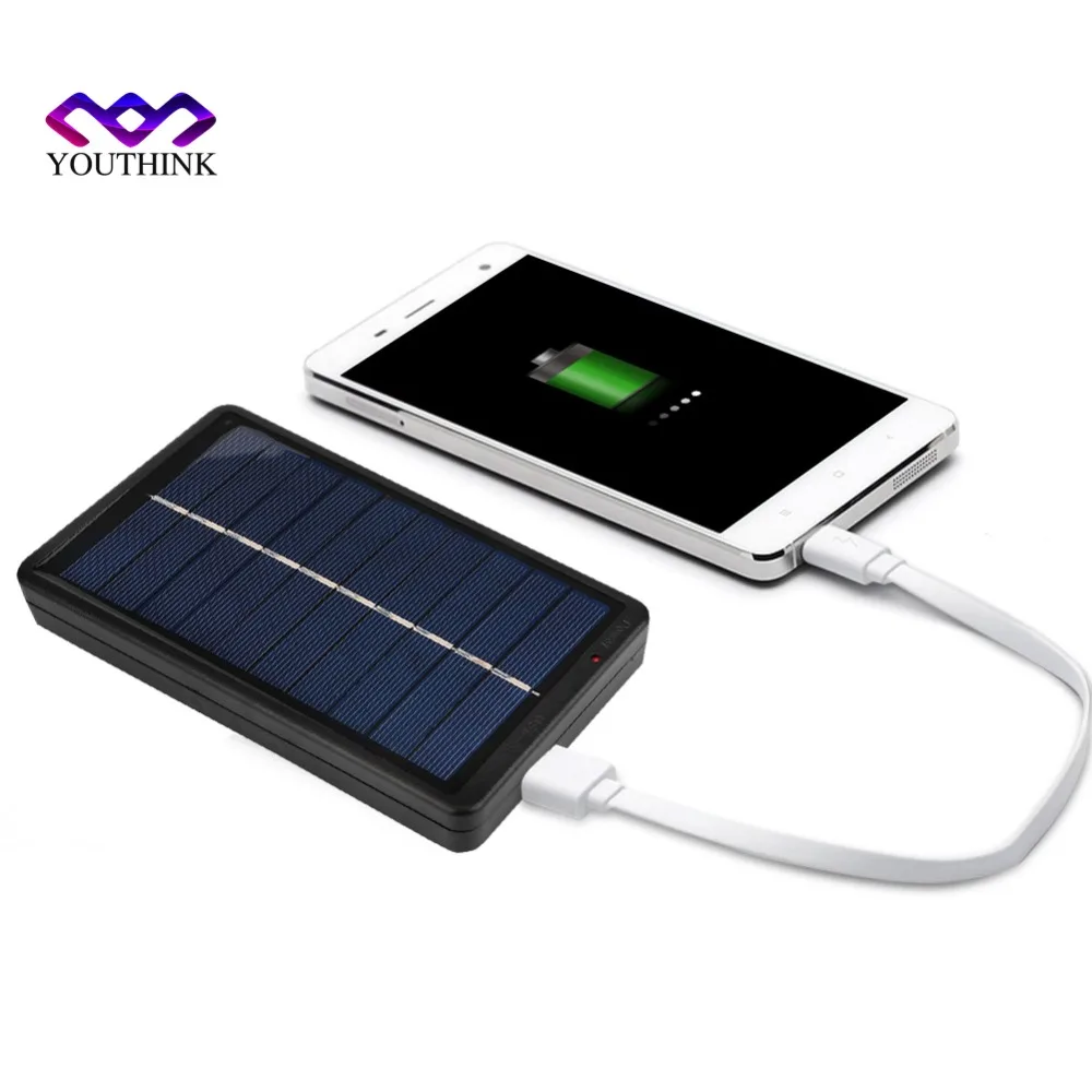 

(No Battery) Portable Solar Power Bank High 5V 2W ultra-high Power Solar Battery 6000mA Smart Phone Charger for 18650 Battery