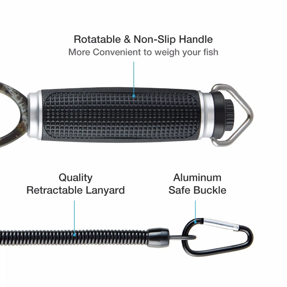 Camuflagem de Alumínio Portátil com Cordão e Fivela Ferramenta de Pesca Piscifun Anti-corrosão Segura Pesca Aperto Durável Mod. 1228077 4 High Quality Esporte e Lazer