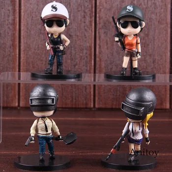 

PUBG Playerunknown's BattleGrounds Q Version Hot Toys PVC Action Figure Collectible Model Toy Doll 4pcs/set 8cm