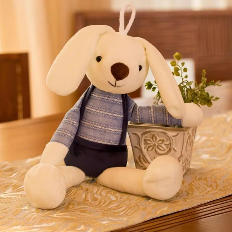 40 см милый зайчик плюшевый Игрушечный Кролик мягкой тканью Плюшевый Кролик Пасхальный подарок декор детские, игрушки для Для детей подарок