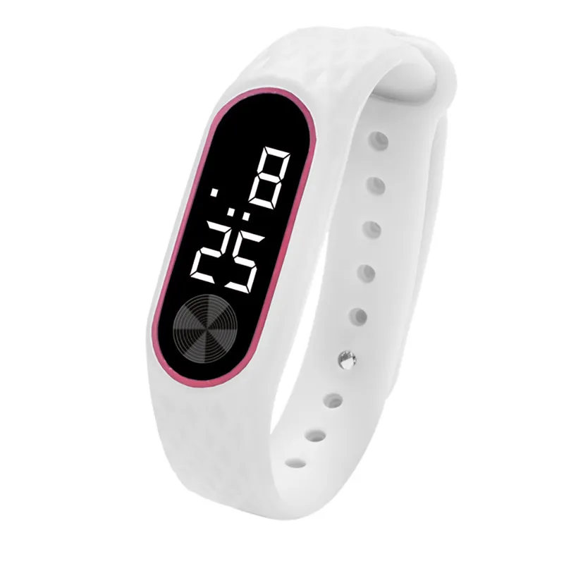 LED Digital Display Bracelet Sport Watch Smart Children's Students Boys And girls Silica Gel Fashion Sports Watch #4m14 (3)