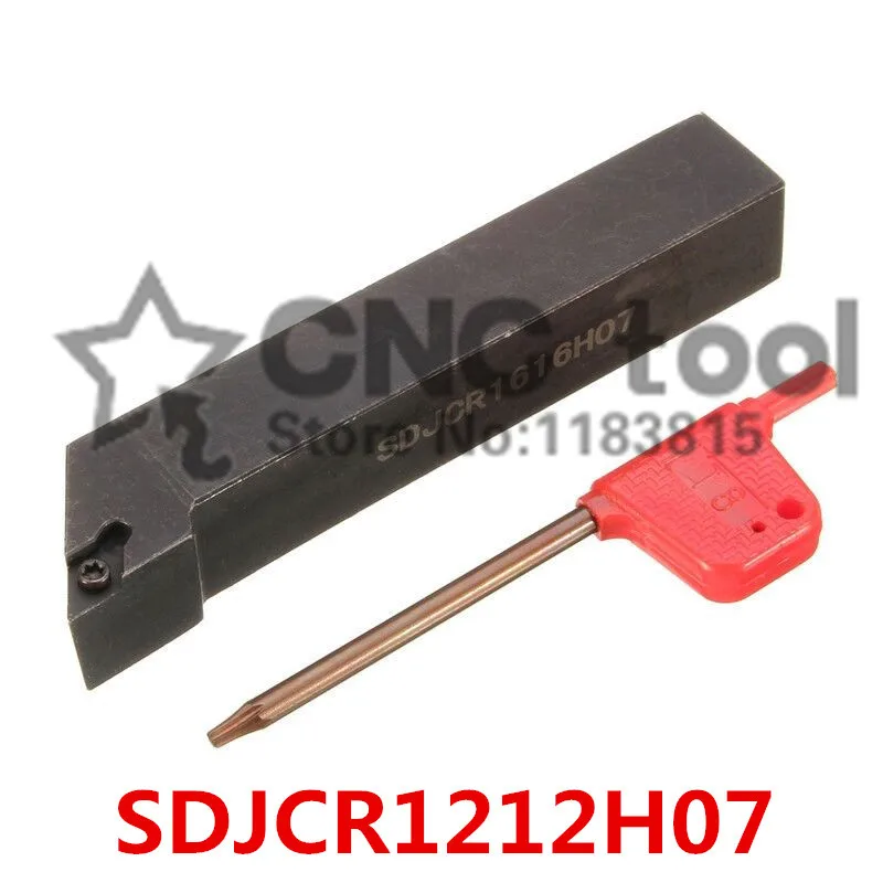 

SDJCR1212H07 /SDJCL1212H07 Metal Lathe Cutting Tools Lathe Machine CNC Turning Tools External Turning Tool Holder S-Type SDJCR/L